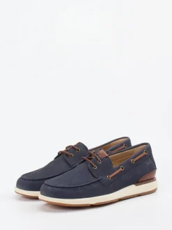 Sioux – Bootsschuh aus Nubukleder Marineblau