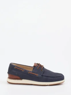 Sioux – Bootsschuh aus Nubukleder Marineblau