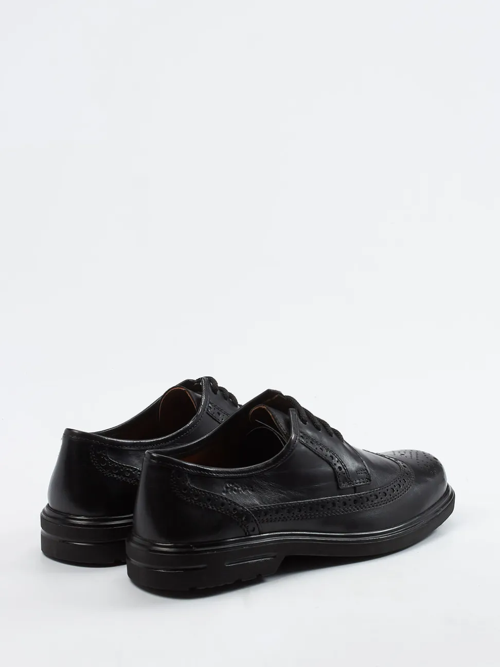Sioux – Brogue-Halbschuh aus Lammleder Schwarz