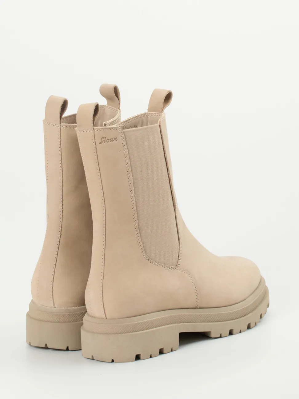 Sioux – Chelsea Boot aus Nubukleder in Beige