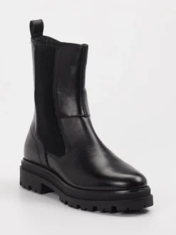 Sioux – Chelsea Boots aus Leder Schwarz