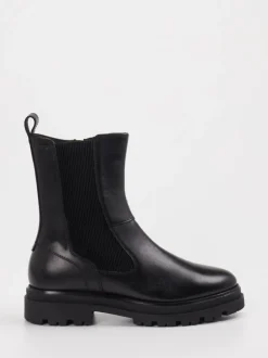 Sioux – Chelsea Boots aus Leder Schwarz