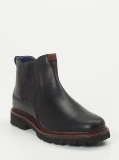Sioux – Chelsea Boots aus Fettleder in Schwarz