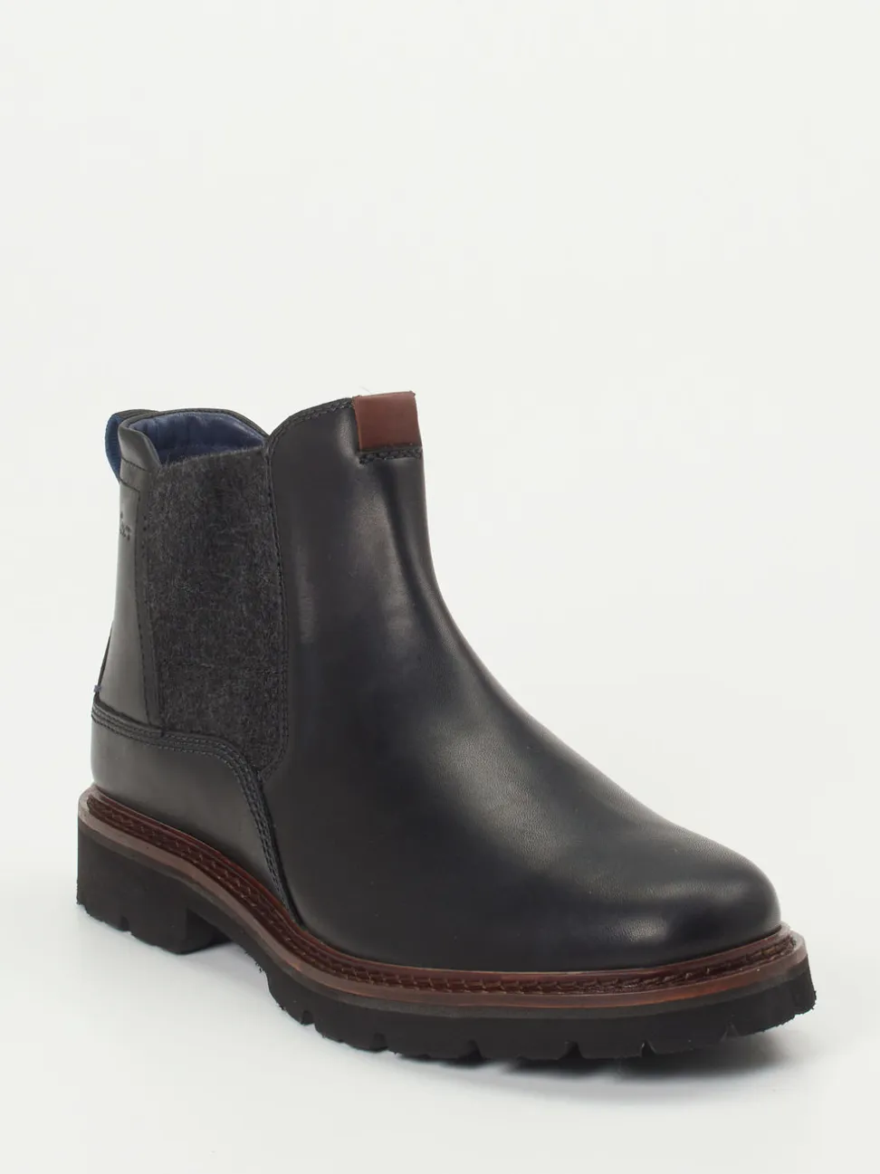 Sioux – Chelsea Boots aus Fettleder in Schwarz