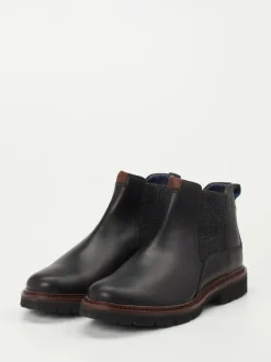 Sioux – Chelsea Boots aus Fettleder in Schwarz