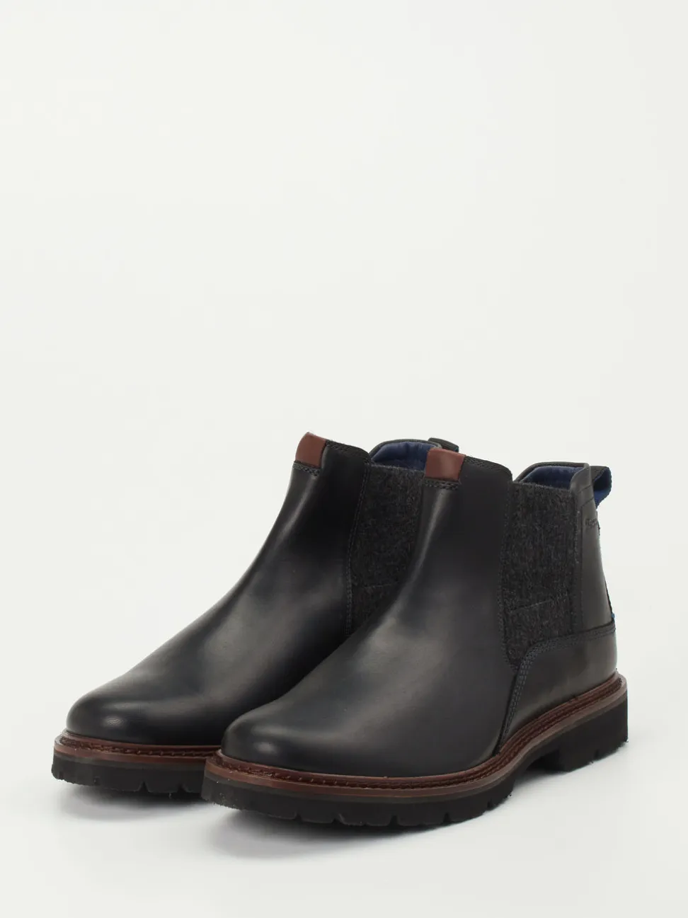 Sioux – Chelsea Boots aus Fettleder in Schwarz