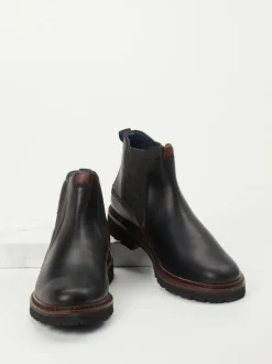 Sioux – Chelsea Boots aus Fettleder in Schwarz