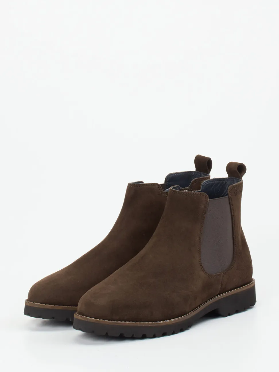 Sioux – Chelsea Boots aus Veloursleder schokobraun