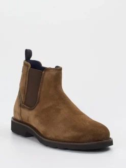 Sioux – Chelsea Boots aus Veloursleder braun