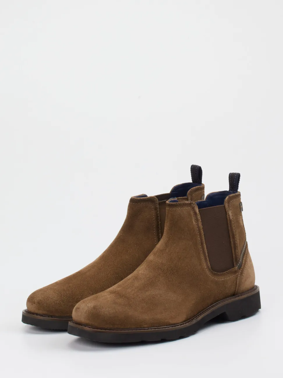 Sioux – Chelsea Boots aus Veloursleder braun