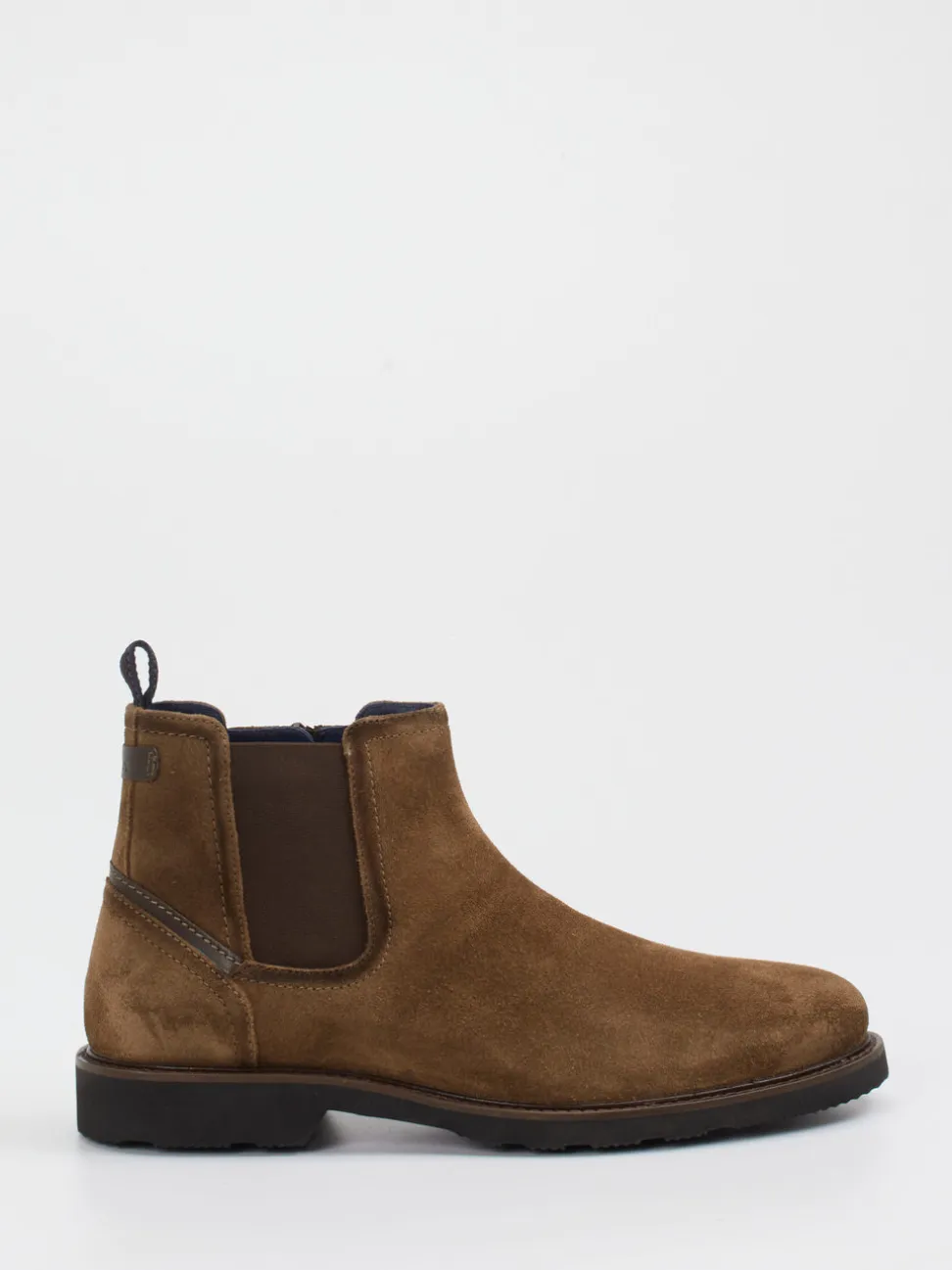 Sioux – Chelsea Boots aus Veloursleder braun