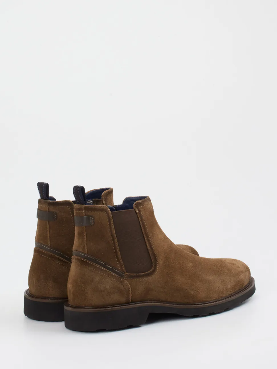 Sioux – Chelsea Boots aus Veloursleder braun