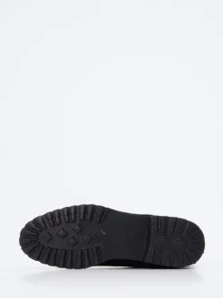 Sioux – Chelsea-Stiefelette aus Veloursleder schwarz