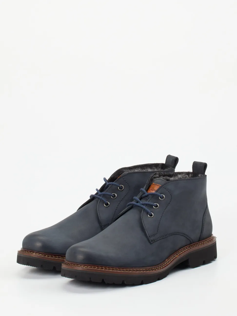 Sioux – Chukka Boots aus Nubukleder Dunkelblau