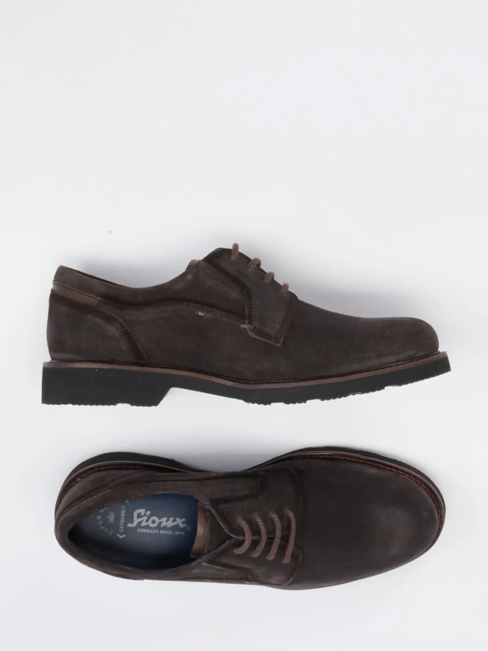 Sioux – Derby-Halbschuh aus Veloursleder Braun