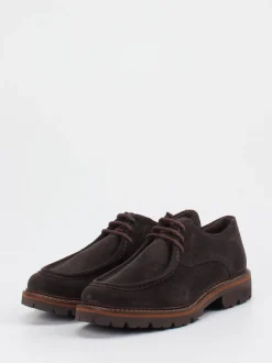 Sioux – Derby-Schnürschuh aus Veloursleder dunkelbraun