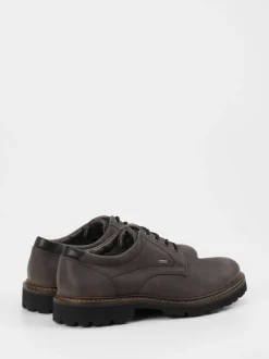 Sioux – Derby-Schnürschuh aus Nubukleder dunkelgrau