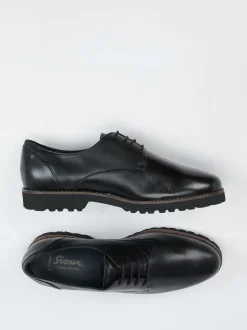 Sioux – Derby-Schnürschuh aus Lammleder schwarz