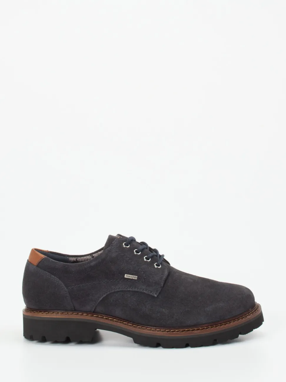 Sioux – Derby-Schnürschuh aus Veloursleder Anthrazit
