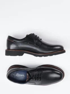 Sioux – Derby-Schnürschuh aus Kalbleder Schwarz