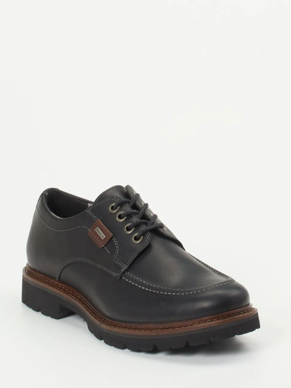 Sioux – Derby-Schnürschuh aus Fettleder schwarz
