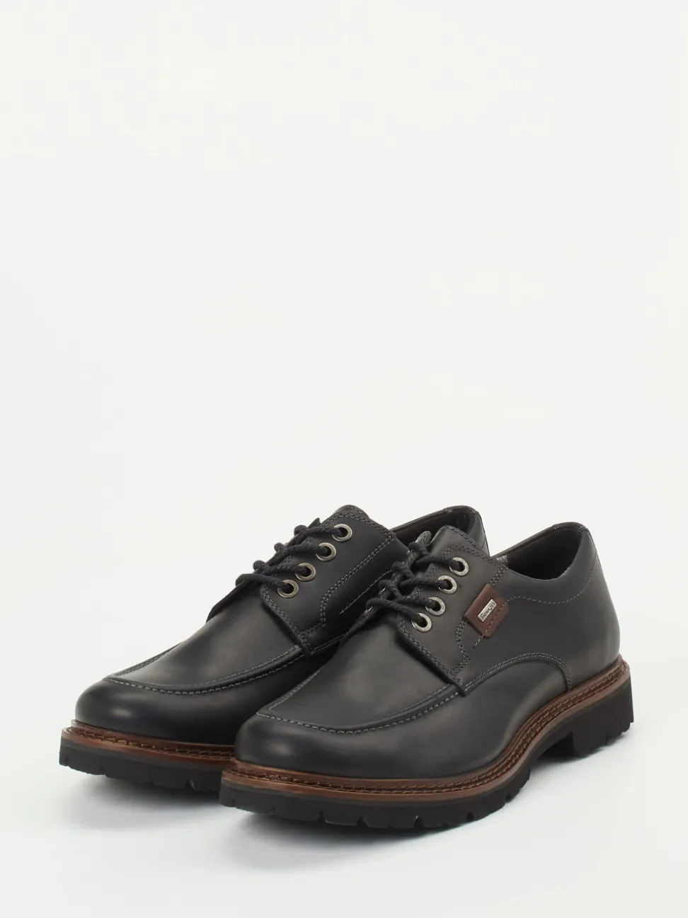Sioux – Derby-Schnürschuh aus Fettleder schwarz