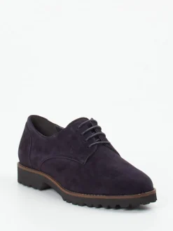 Sioux – Derby-Schnürschuh aus Veloursleder Dunkelviolett