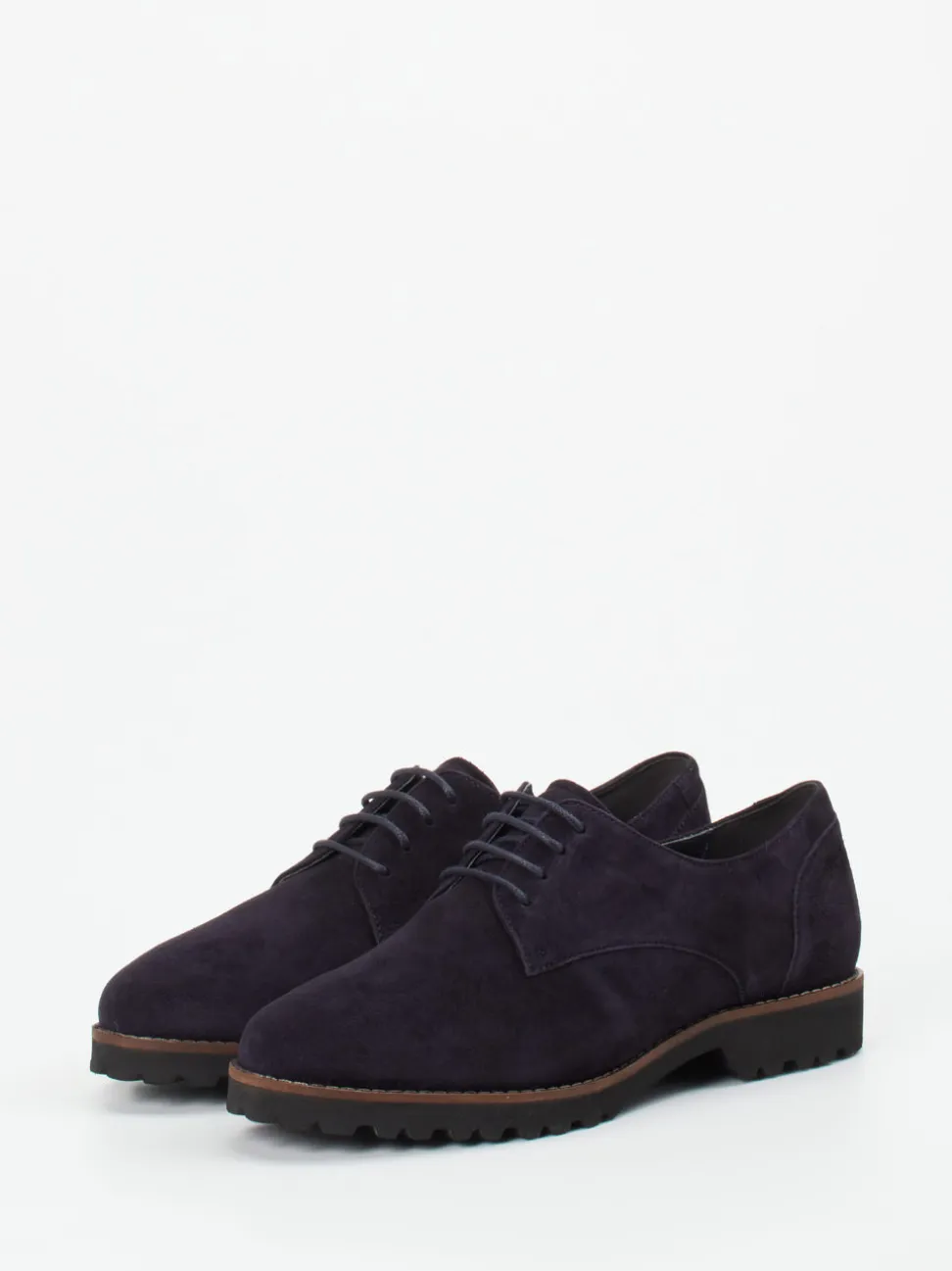 Sioux – Derby-Schnürschuh aus Veloursleder Dunkelviolett