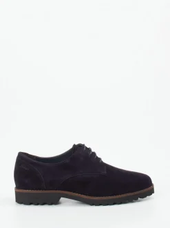 Sioux – Derby-Schnürschuh aus Veloursleder Dunkelviolett