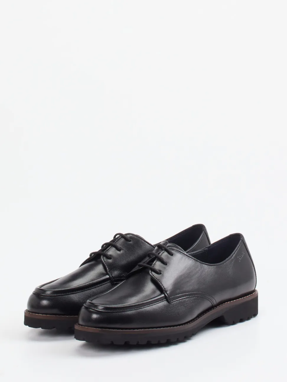 Sioux – Derby-Schnürschuh aus Lammleder Schwarz