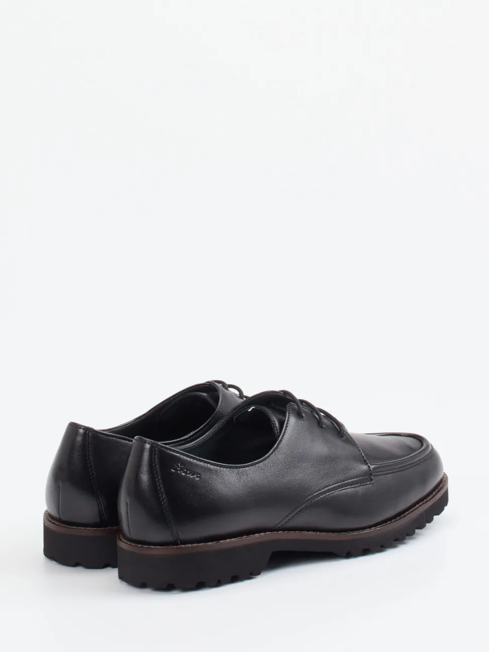 Sioux – Derby-Schnürschuh aus Lammleder Schwarz