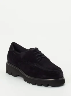 Sioux – Derby-Schuhe aus Veloursleder tiefdunkelblau