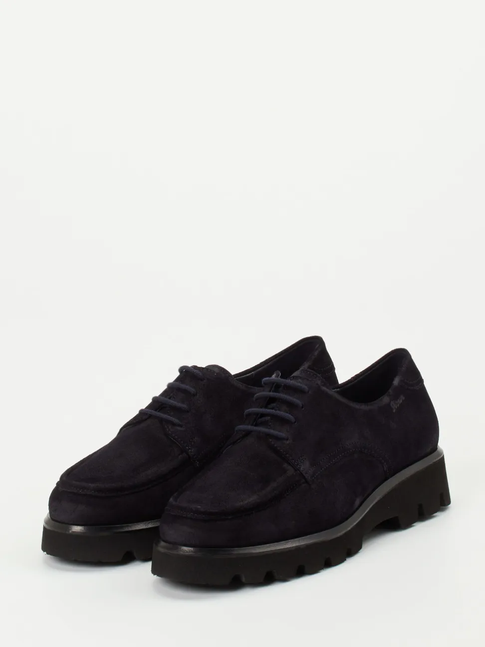 Sioux – Derby-Schuhe aus Veloursleder tiefdunkelblau