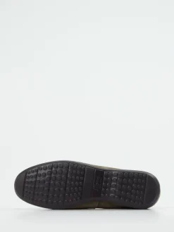 Sioux – Herren-Loafer aus Veloursleder olivgrün