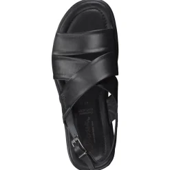 Sioux – Herrensandale aus Lammleder schwarz