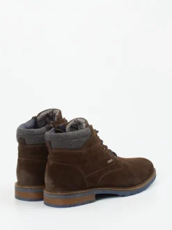 Sioux – Herren-Schnürboots aus Veloursleder dunkelbraun