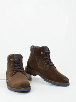 Sioux – Herren-Schnürboots aus Veloursleder dunkelbraun