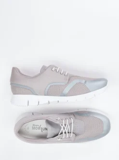 Sioux – Herren-Sneaker aus Textil in Hellgrau