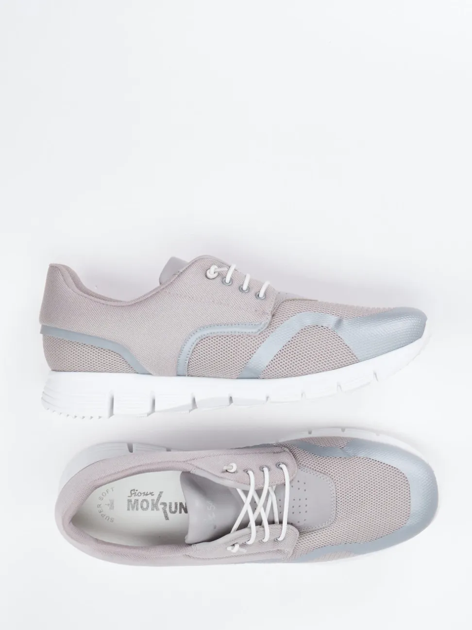 Sioux – Herren-Sneaker aus Textil in Hellgrau