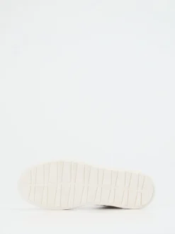 Sioux – High-Top Sneaker aus Metallicleder Offwhite