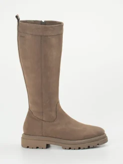 Sioux – Kniehohe Stiefel aus Nubukleder braun