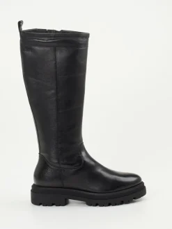 Sioux – Kniehohe Stiefel aus Kalbleder schwarz
