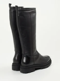 Sioux – Kniehohe Stiefel aus Kalbleder schwarz