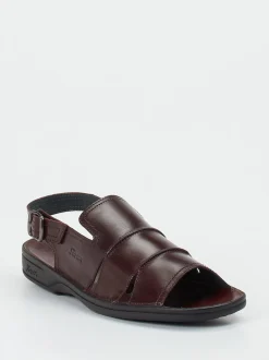 Sioux – Komfortsandalen aus Kalbleder Dunkelbraun