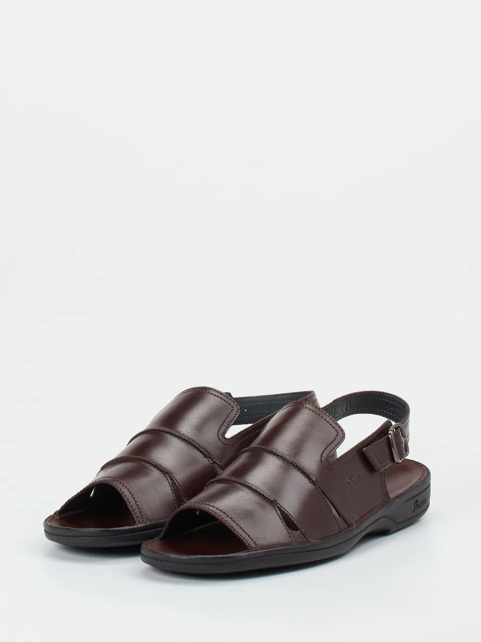 Sioux – Komfortsandalen aus Kalbleder Dunkelbraun