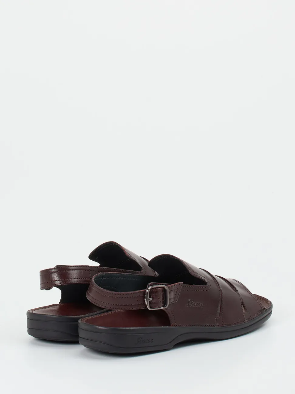 Sioux – Komfortsandalen aus Kalbleder Dunkelbraun