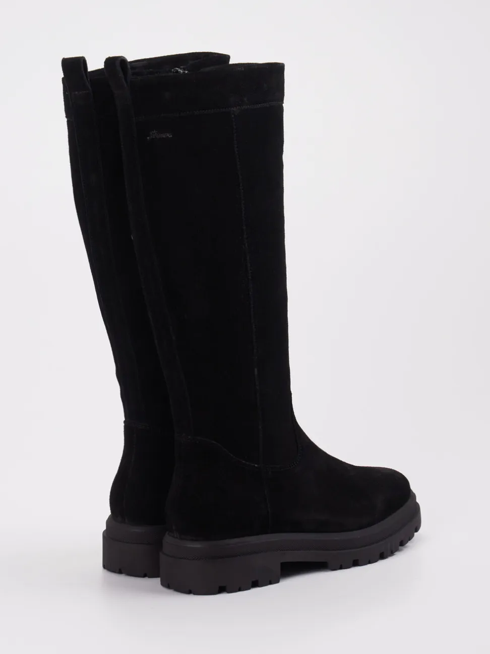 Sioux – Langschaftstiefel aus Veloursleder Schwarz