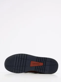 Sioux – Leder-Sneaker aus geprägtem Kalbleder braun