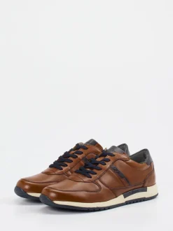 Sioux – Leder-Sneaker aus Kalbleder cognacbraun