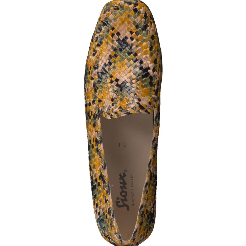 Sioux – Loafer aus Flechtleder mehrfarbig